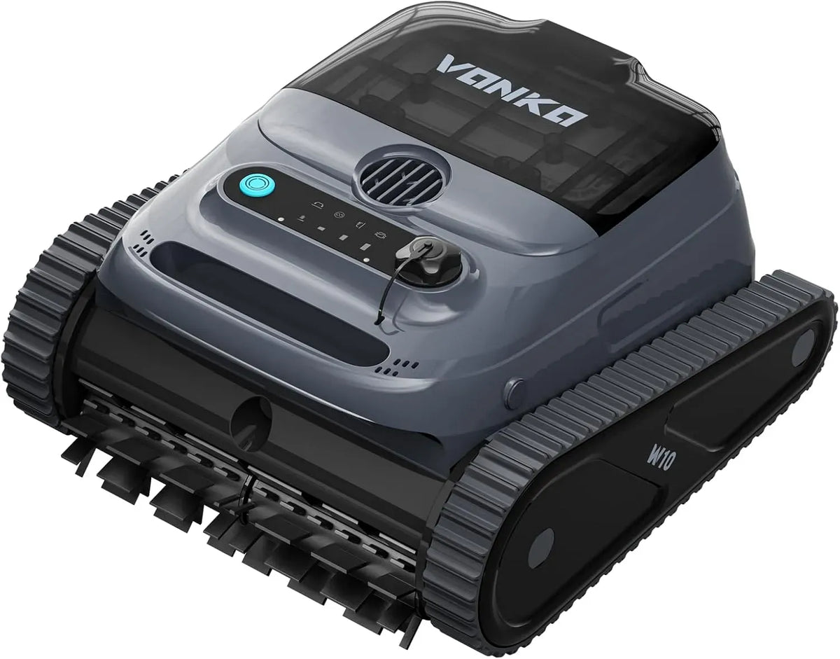 Aspirateur, VONKO W10, bleu, 180 Min d'Autonomie, pour Piscines Jusqu'à 200 m²