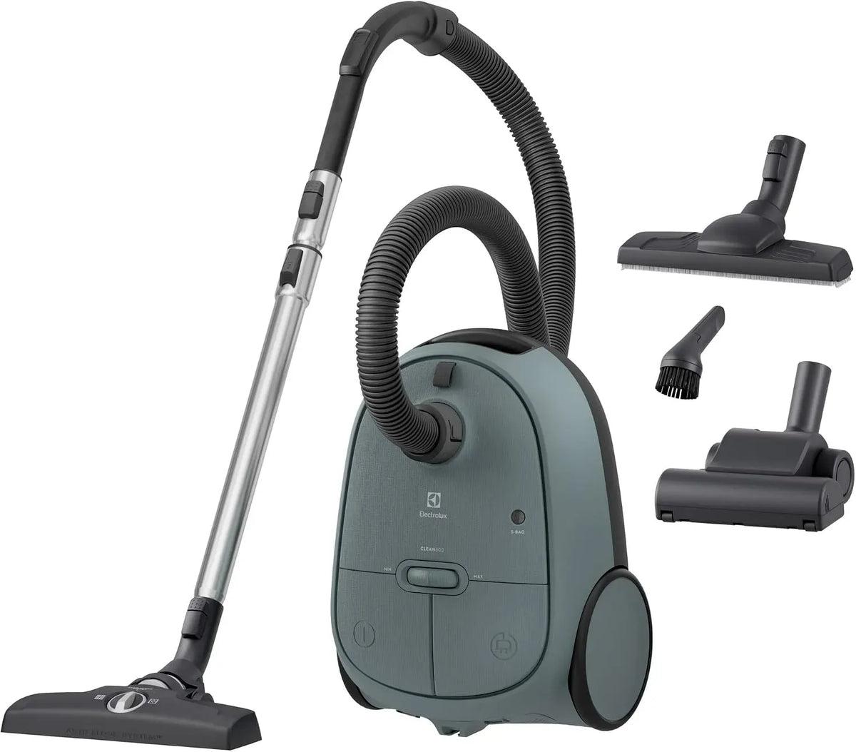 Electrolux 12m EB61C4OG Aspirateur, hygiène, vert, Filtre Hygiène 12 Lavable, 600 Clean, Cordon XXL