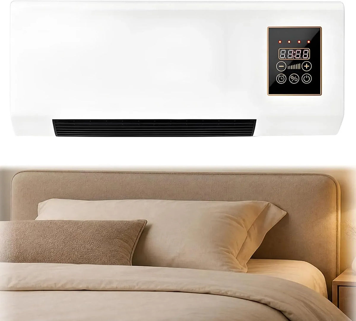 Climatiseur, portable, silencieux, Ventilateur Sans Pales Ultra Silencieux Avec Télécommande, Unité De Climatisation Murale 3 En 1