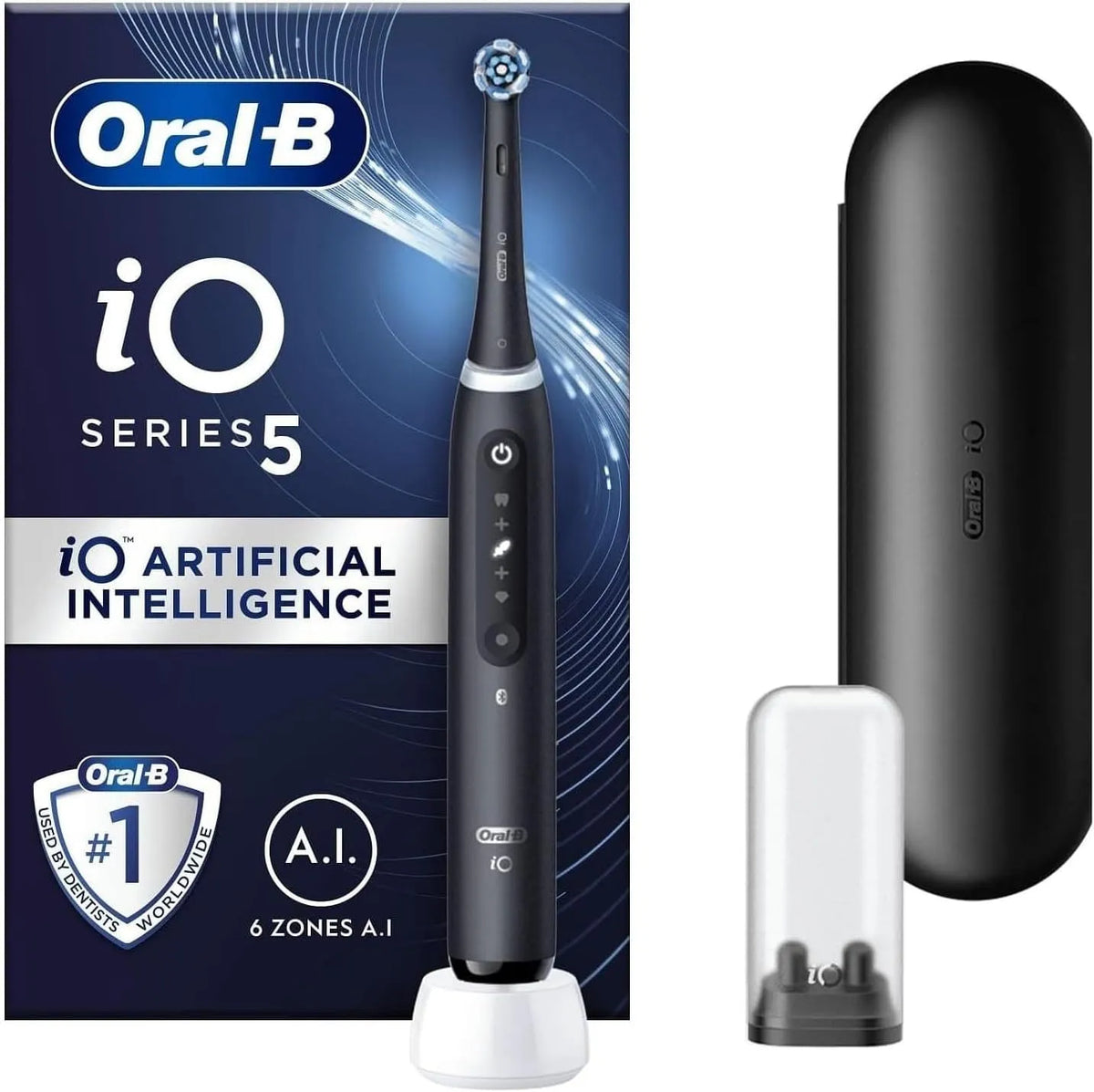 iO5 brosse, prise, 5 modes, pour adultes, Oral-B Brosses à dents électriques pour adultes