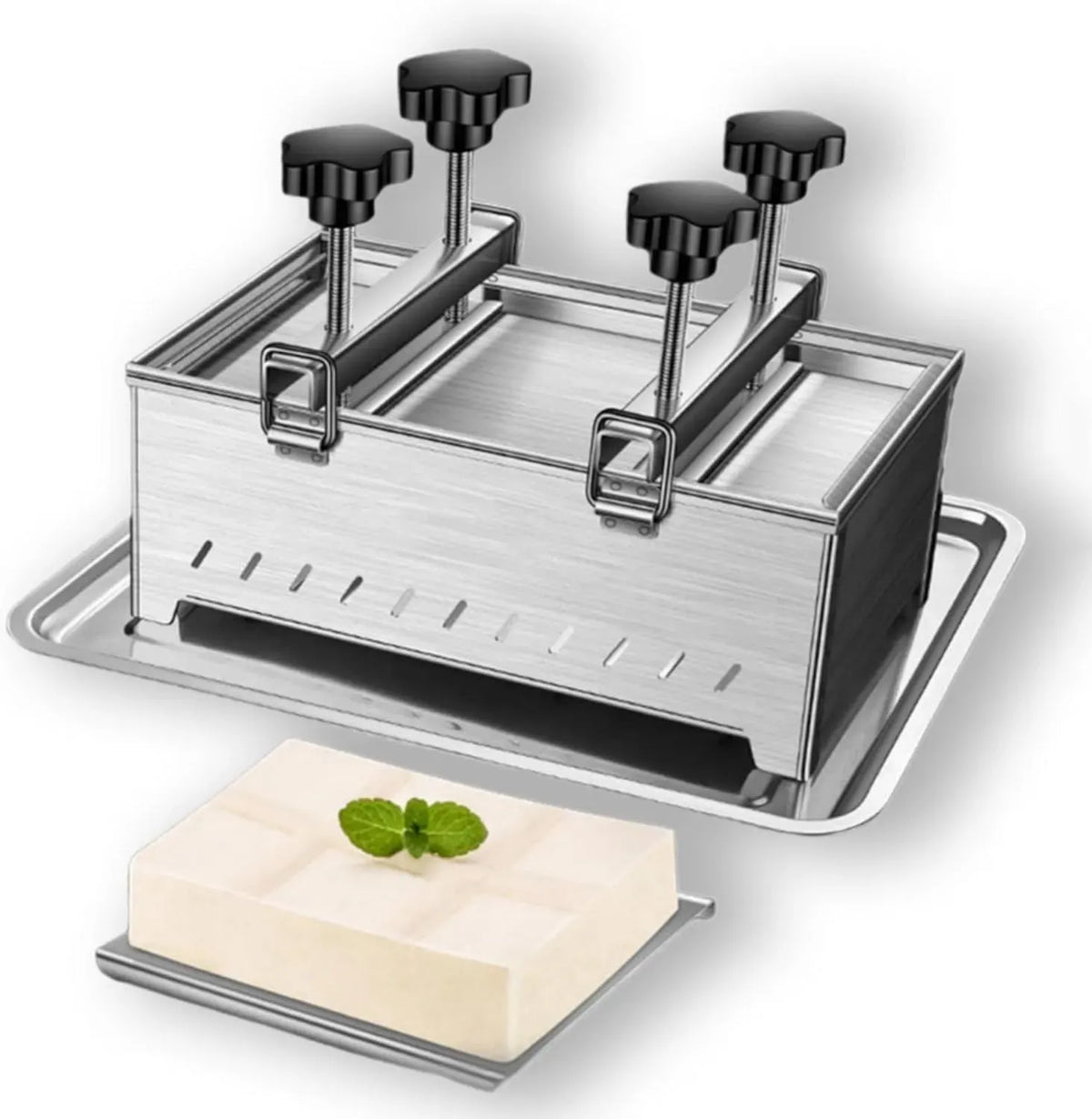 machine à tofu, Presse, acier inoxydable, pour faciliter la fabrication de tofu