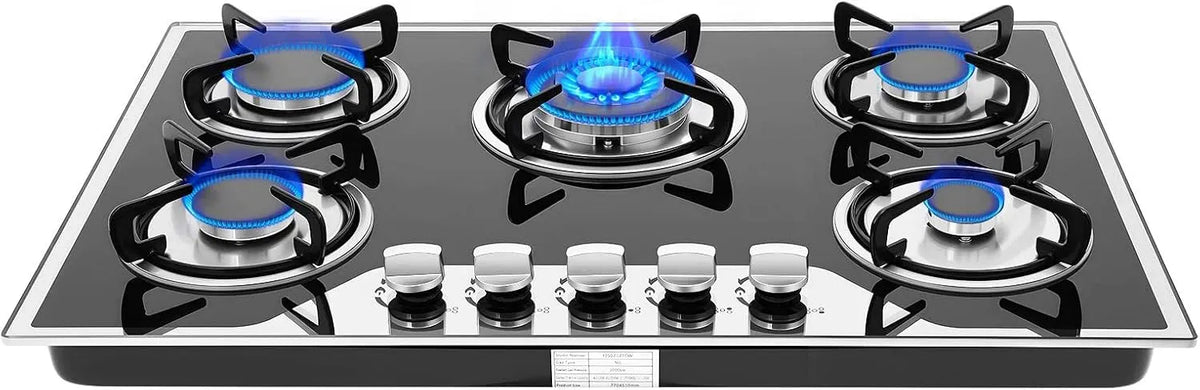 Cuisinière avec four, encastrable, régulation de la flamme à 180°