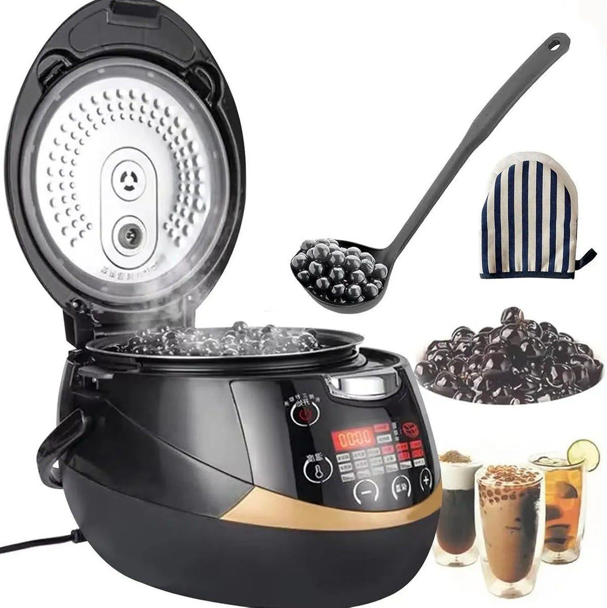 Boba Maker, Cuiseur, Cooker, 8 L, 1350 W, tactile, professionnel, pour Thé Boba