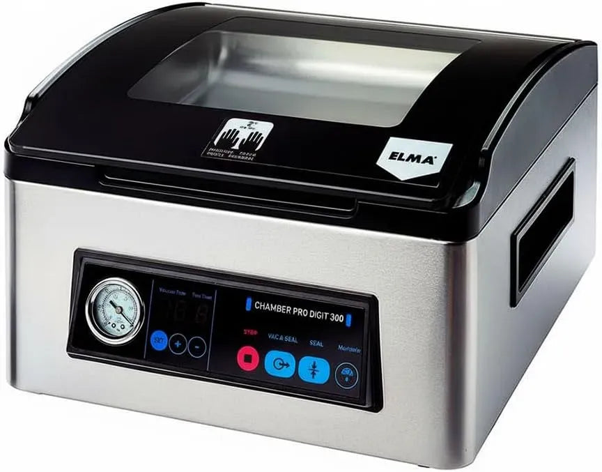 Comprend des Sacs sous Vide, Permet d'Emballer avec des Liquides, pour Usage Intensif, Chamber Pro Digit 300 Emballeur sous vide professionnel, Barre