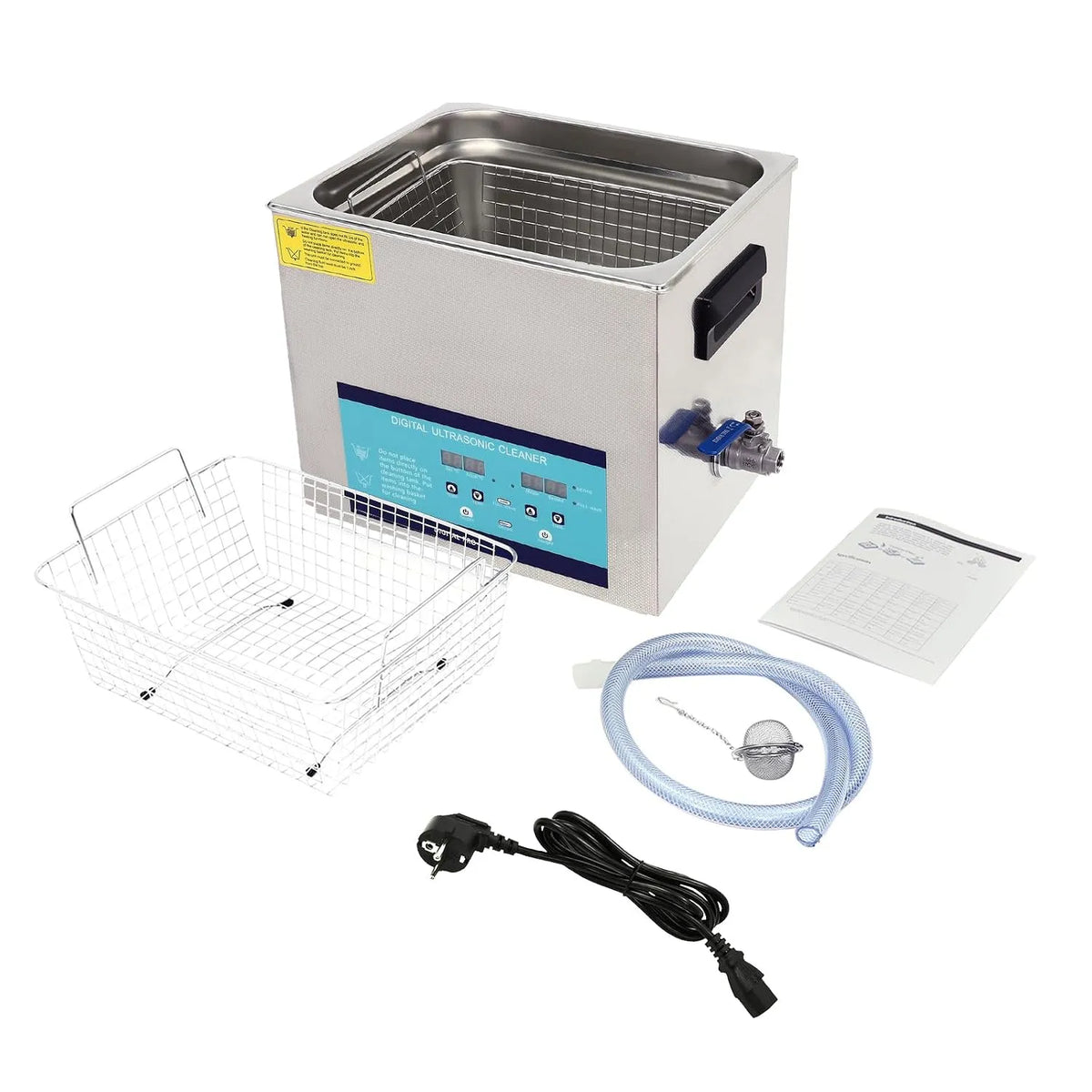 Radiateur électrique, 10 L, 240 W, 250 W, Appareil de nettoyage 28/40 kHz pour bijoux, Nettoyeur à ultrasons 10 l