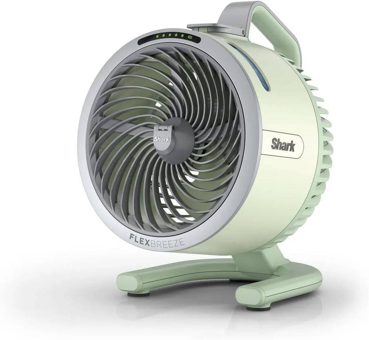 Rafraîchisseur d'air FA050EUGN, portable, extérieur, silencieux, vert, Shark FlexBreeze HydroGo, Ventilateur brumisateur portable, 5 vitesses