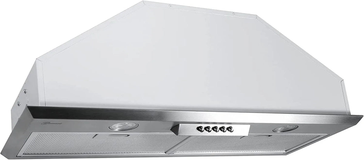 Hotte aspirante, 52 cm, 1000 m3/h, hotte de cuisine, encastrable, acier inoxydable, GURARI 051 IS 52, hotte de circulation d'air