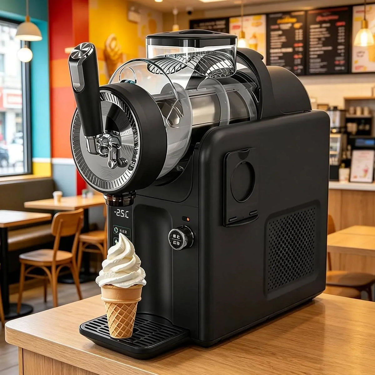 Machine à Granita, machine à granité, 2 L, 5 programmes, noir, pour La Maison