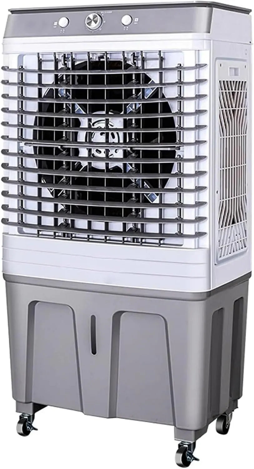 Rafraîchisseur d'air, 60 L, industriel, 3 vitesses, oscillation, grand réservoir, Oscillation à 120°