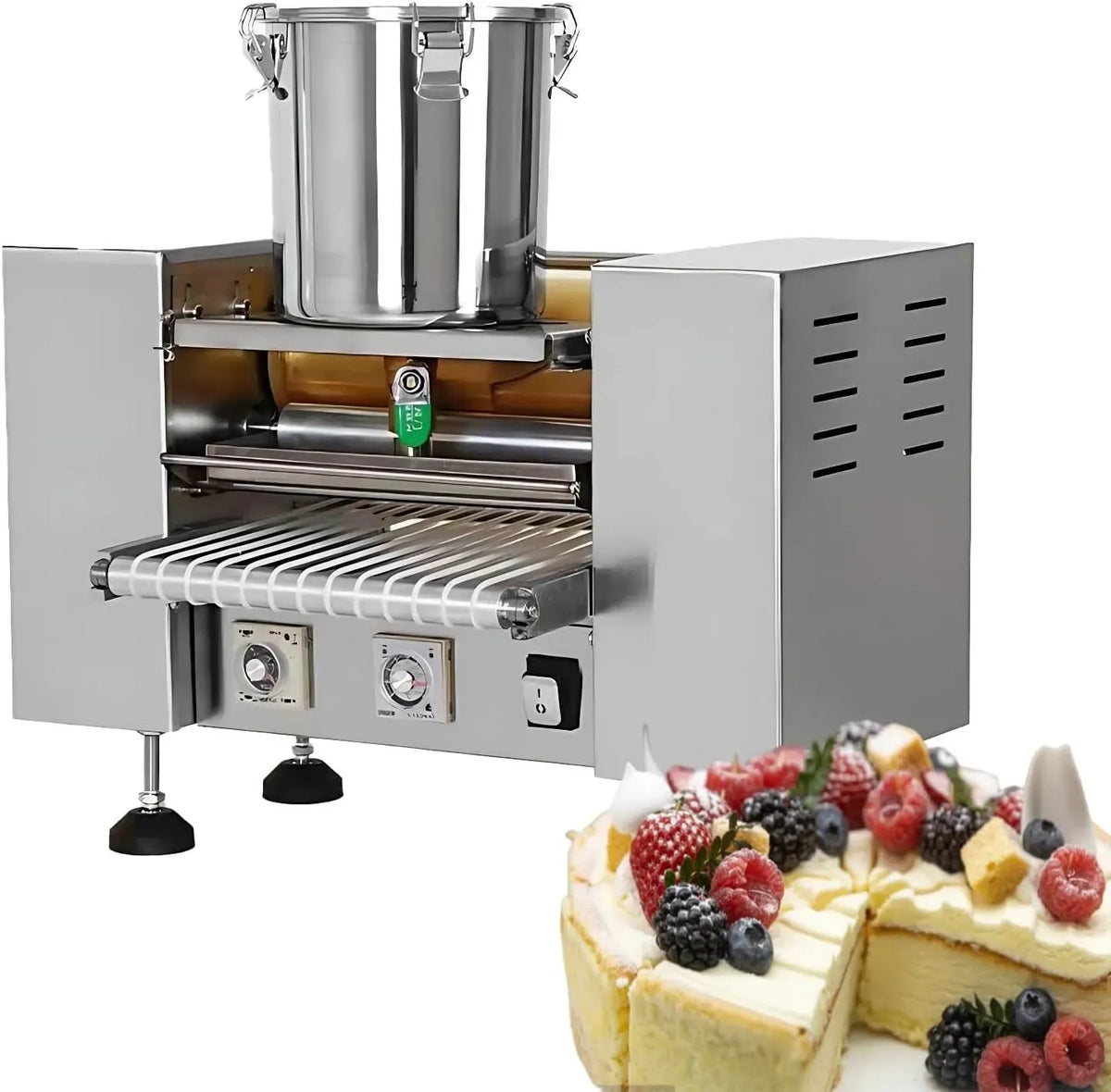 6in Machine à Mille-Feuilles, 2800 W, professionnel, revêtement antiadhésif