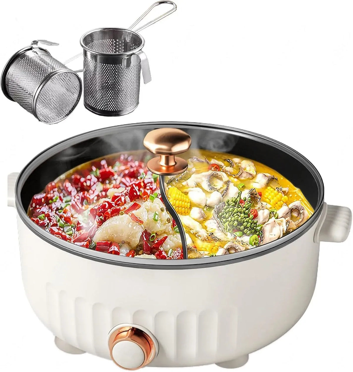 Fondue, 30cm, 6 L, 30 cm, IP65, blanc, pour Les RéUnions De Famille, ARTSIM