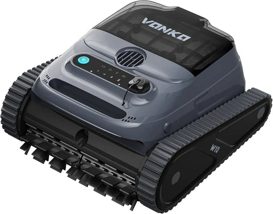 Aspirateur, VONKO W10, bleu, 180 Min d'Autonomie, pour Piscines Jusqu'à 200 m²