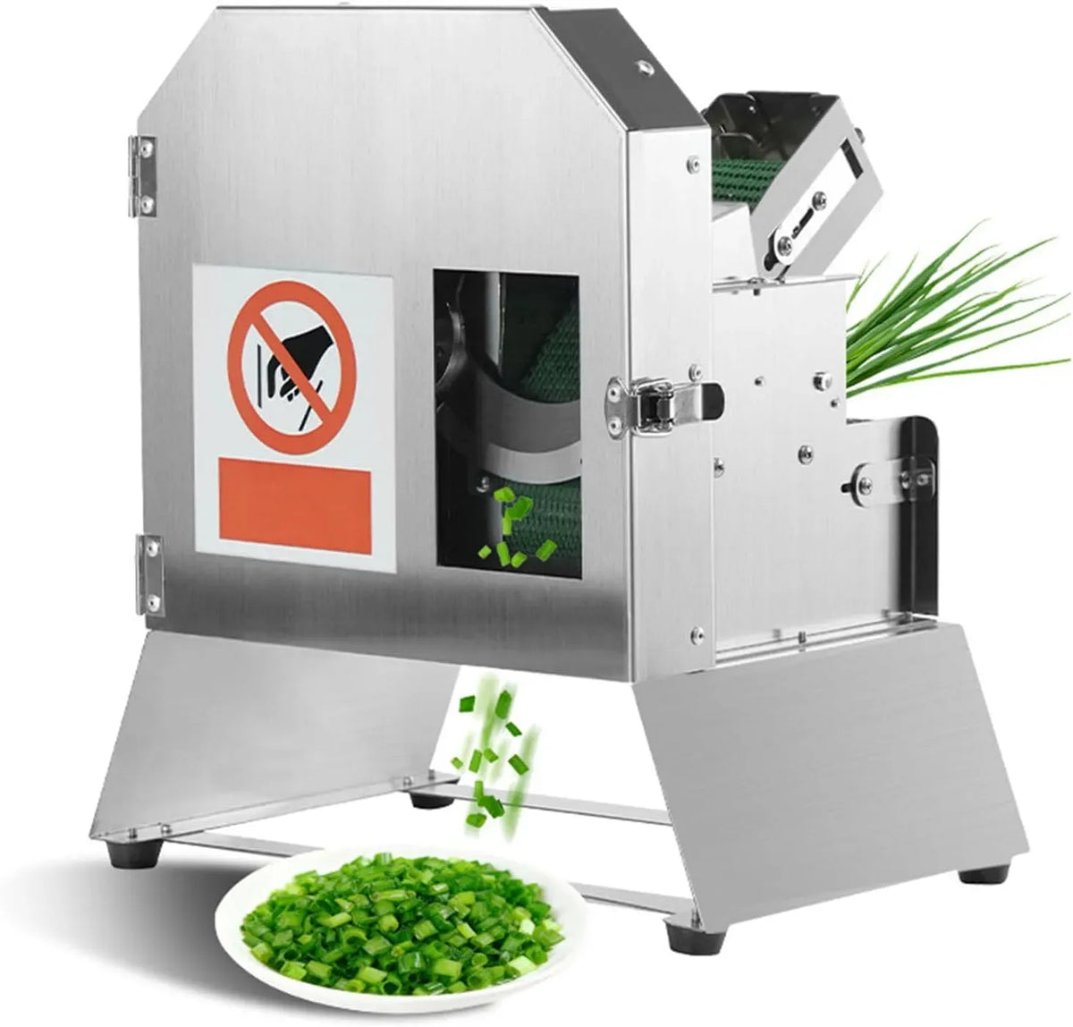 épaisseur réglable de 1,5 à 35 mm pour légumes, Hachoir à légumes et Fruits Commercial Coupe-légumes électrique Trancheuse Industrielle Hachoir à