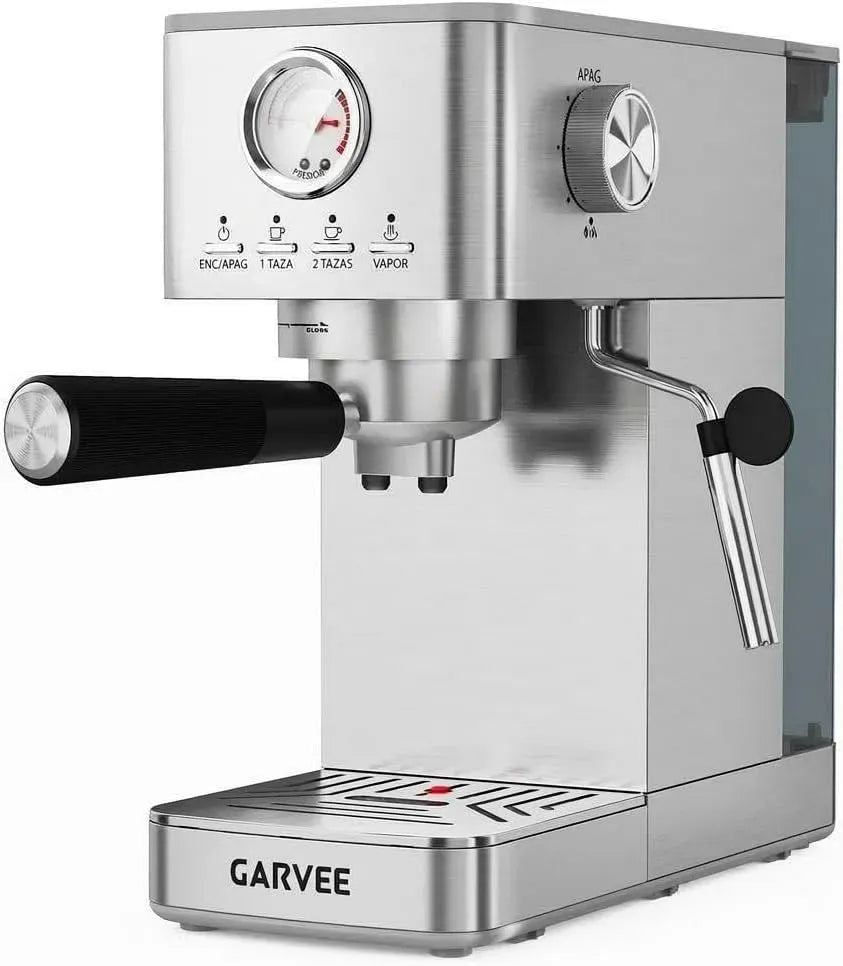 Mousseur à lait, 1300 W, émulsionneur à lait, grand réservoir, amovible, acier inoxydable, Machine Expresso 20 Bars, Cafetière Expresso 1300W