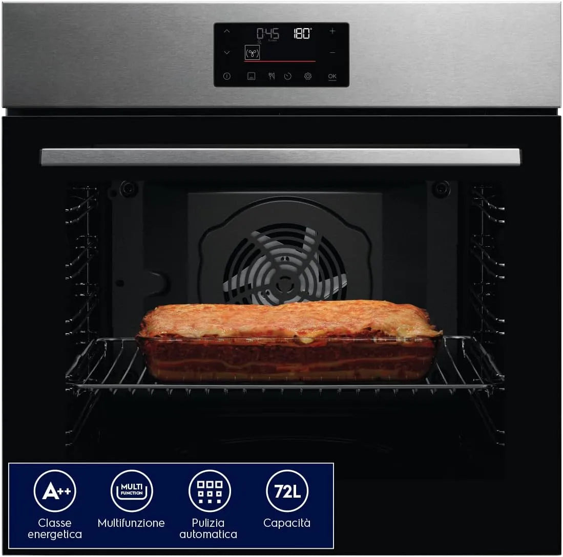 Electrolux EOF4P0Px2 Four électrique, 72 L, encastrable, tactile, acier inoxydable, chauffage rapide automatique