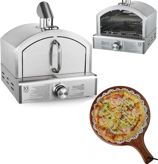Four électrique à pizza, 30 Cm, portable, extérieur, Cuit Une Pizza De 30 Cm En 60 Secondes, Pierre Et Tuyau De Régulation, Barbecues D'extérieur