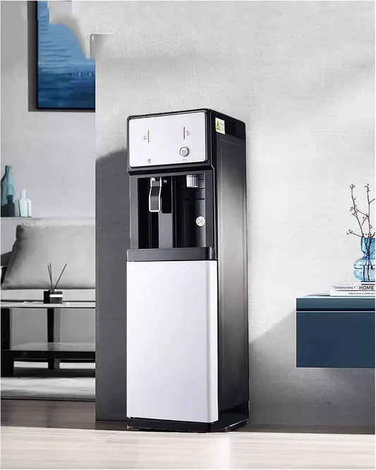 alimentée par Le réseau électrique, Fontaine à Eau sur Pied, pour Idéale pour la Maison, avec Chargement au Sol et Fonction Eau Chaude/Froide, Le