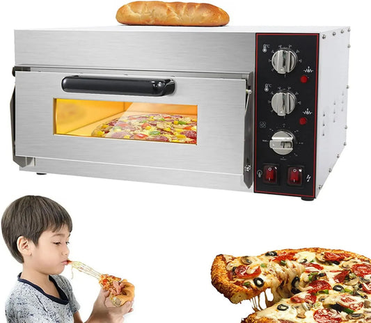 Four électrique à pizza 2KW/3KW Pouces/12, 12 pouces, 50 à 350 °C, acier inoxydable, Peut Cuire Une Pizza De 9 Pouces