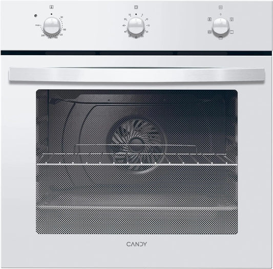 Candy B502 Four électrique, 65 L, 5 programmes, classe énergétique A, encastrable, blanc, 3 commandes rotatives, 5 fonctions, Candy FIDC B502 Four