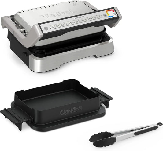 Tefal Four électrique, gril, Optigrill 4 en 1, Grill intelligent à technologie brevetée, Grill intelligent multifonctions, Barbecue, 4 personnes