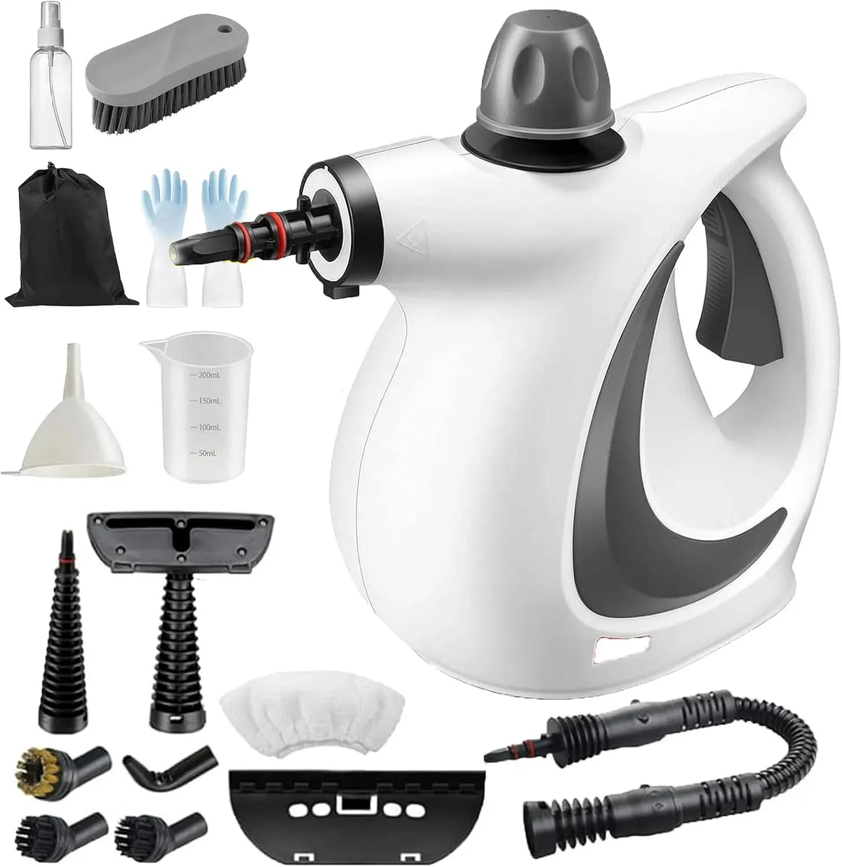 Nettoyeur vapeur, blanc, 2,6 à 3,2 bars avec 13 Accessoires, Steameo Nettoyeur