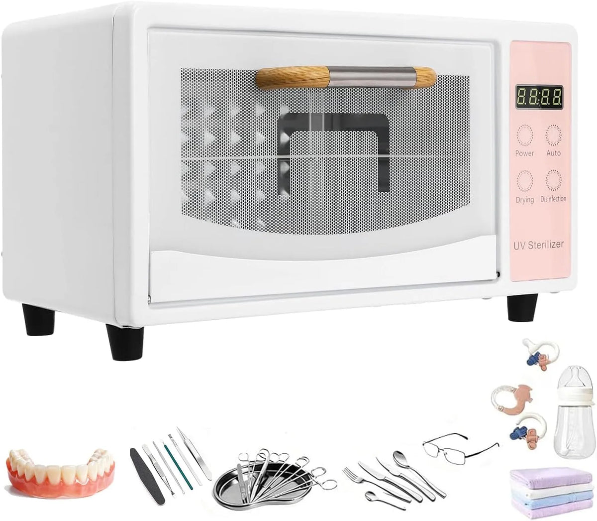 Stérilisateur, Armoire, appareil électrique de stérilisation, armoire UV de nettoyage et désinfection, 48 L, décoration de salon, pour cosmétiques