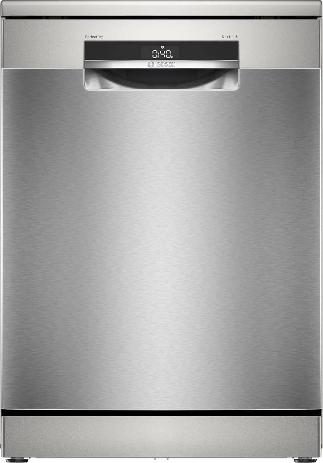 Bosch SMS6ZCI11F Lave-vaisselle, 60 cm, Extra Clean Zone: 3 jets pour nettoyage intensif, Acier brossé anti-traces, Série 6, Séchage Zeolith: sèche
