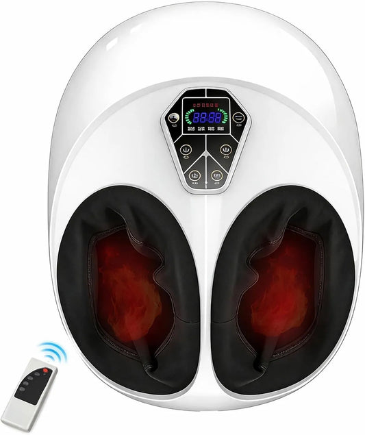 Masseur, minuteur, écran LCD, fonction chauffante, pour les pieds avec télécommande