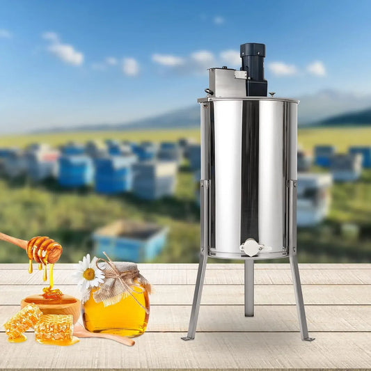 Essoreuse à miel électrique, en acier inoxydable, pour usage, Plage de vitesse de rotation : 0-370 tr/min, 140 W, Dimensions du cadre intérieur : 26 x