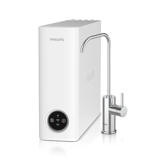 Philips ANSI 372 Évier de cuisine, grand réservoir, dalle IPS, purificateur d'eau compact sans réservoir à 5 étapes, système RO certifié NSF/