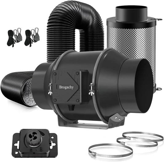 Ventilateur 3000RPM, 688 m³/h, ventilateur pour circulation d'air, 150mm Ventilateur Extracteur d'Air 688 m³/h