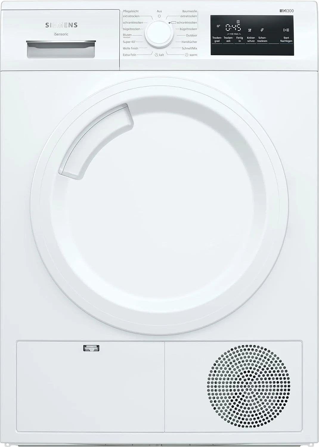 Siemens iQ300 WT43HV03 Sèche-linge, 7 kg, pose libre, blanc, Siemens iQ300 WT43HV03 asciugatrice Libera installazione Caricamento frontale 7 kg Bianco