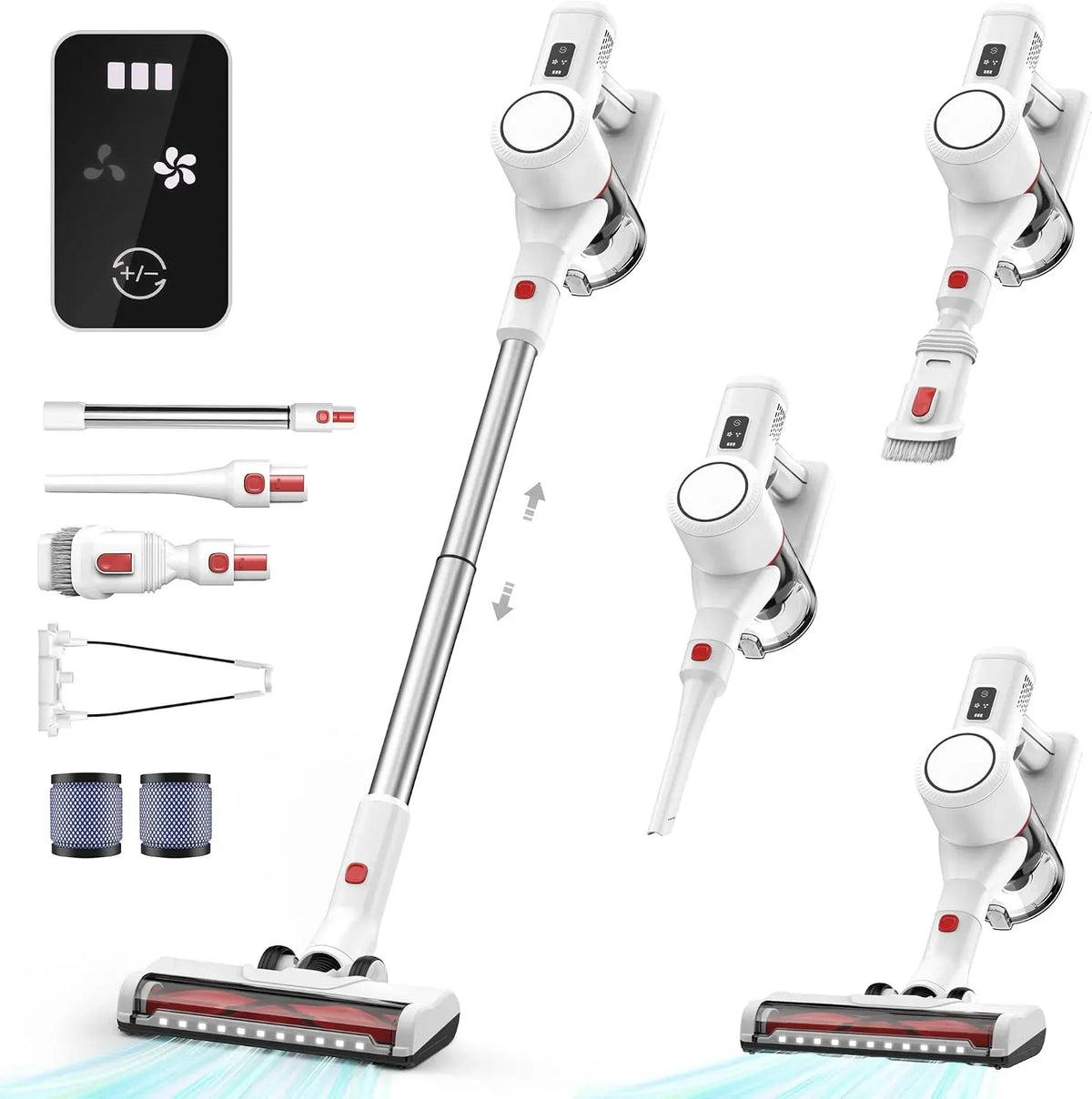 Aspirateur, silencieux, appareil électrique d'aspiration, Aspirateur Balai sans Fil Puissant