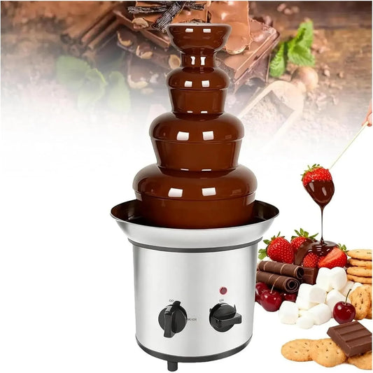 température réglable, base de pot de fusion chaude, Fontaine à chocolat à 4 niveaux, rapide, pratique et facile à utiliser for un bar de fête
