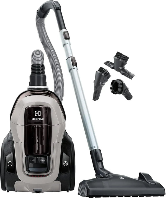 Electrolux PC91-4MG Aspirateur, dalle IPS, gris, Poignée Flexible avec Variateur de Flux d'air, Accessoires 3 en 1 Clipsés sur Poignée, Pure C9