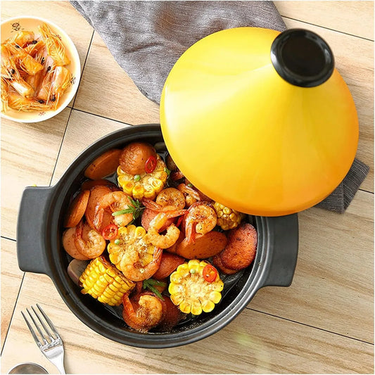 Marmite à tajine équipé de couvercle, pour marmite à tajine de cuisson en céramique Moroan pour la cuisine à domicile