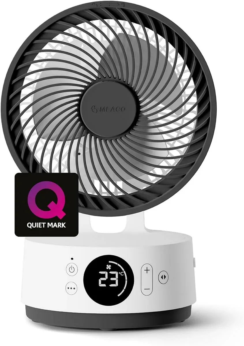 Ventilateur, 15,2 cm, 22 dB, portable, silencieux, autonomie de 26 h, 12 vitesses