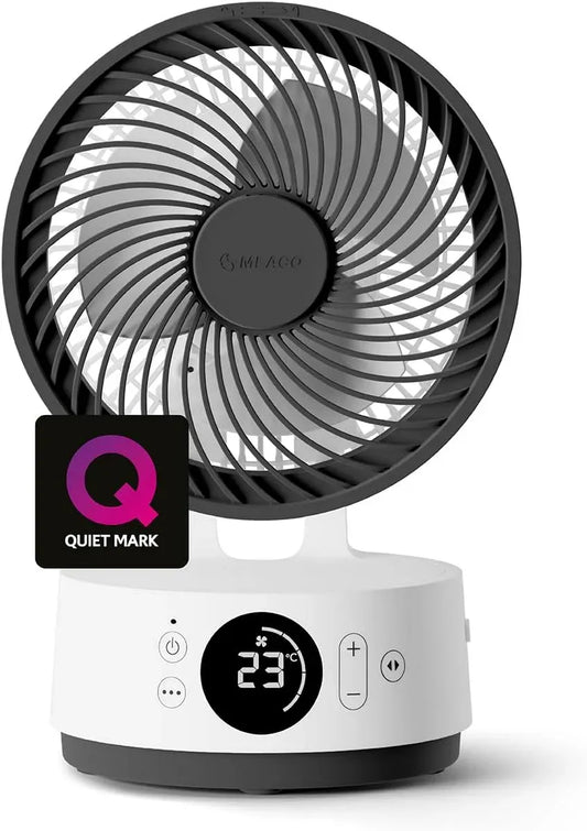 Ventilateur, 15,2 cm, 22 dB, portable, silencieux, autonomie de 26 h, 12 vitesses