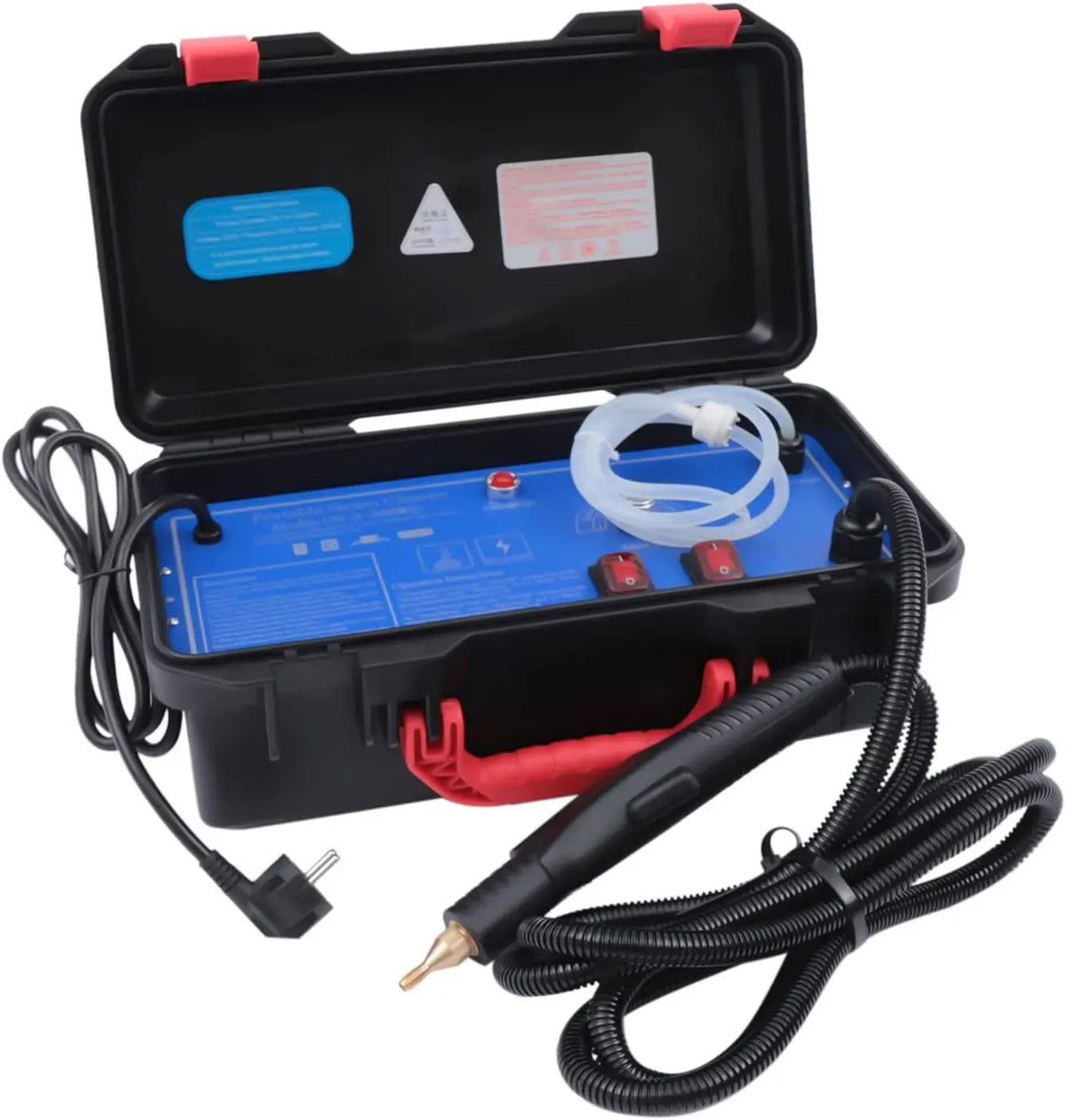 Nettoyeur vapeur, 3000 W, professionnel, usage sur sols, cuisine, voiture, vitres et canapé, Appareil Vapeur Nettoyage Multifonction pour Sol, LED