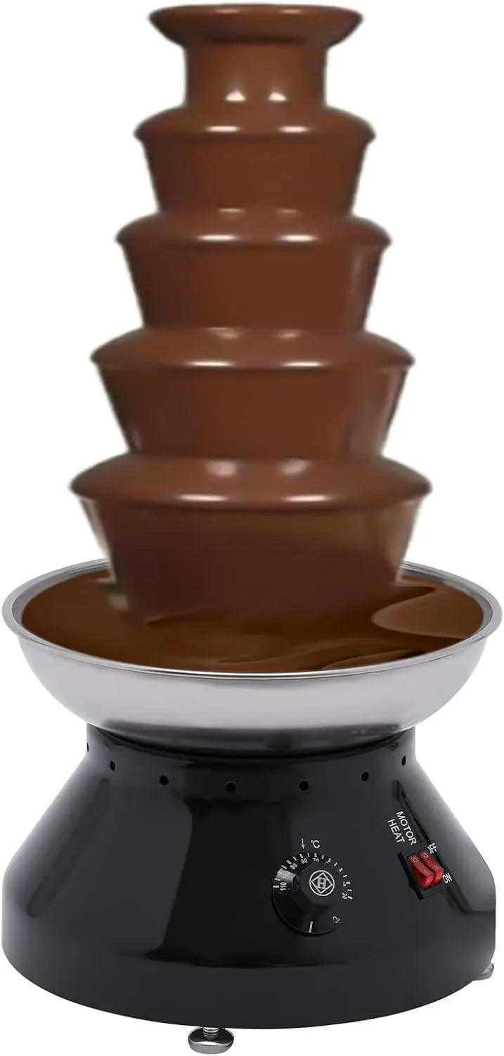 Fondue, professionnel, acier inoxydable, noir, pour les fêtes de mariage Grandes fêtes Noir