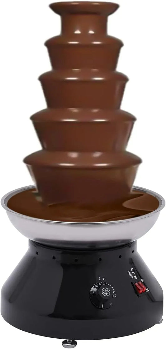 Fondue, professionnel, acier inoxydable, noir, pour les fêtes de mariage Grandes fêtes Noir