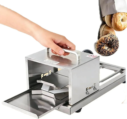 pour couper même les bagels, Trancheuse à pain avec lame en acier inoxydable, pour Coupe-pain à hamburger pour le commerce et la maison, Trancheuse à