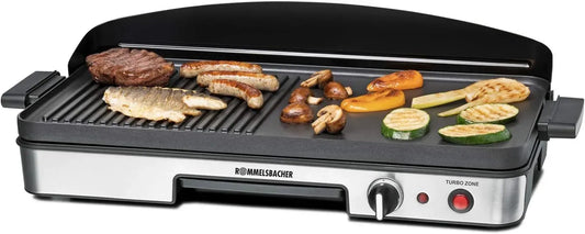 Rommelsbacher BBQ 2003 Barbecue, table, 50 x 25 cm, 1900 W, revêtement antiadhésif