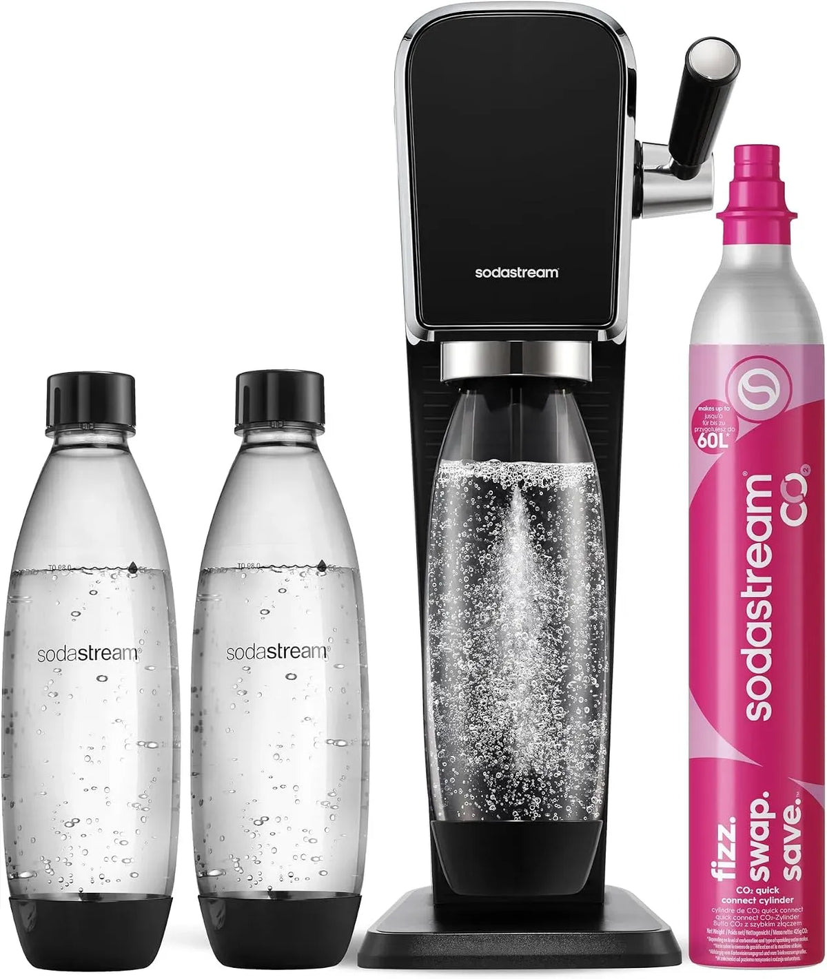 Lave-vaisselle, 1 L, 3 bouteilles, dalle IPS, machine à laver la vaisselle, Sodastream Art Machine à Eau Pétillante et Soda