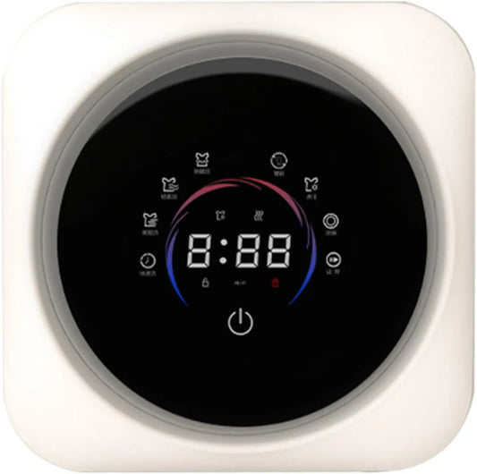 Lave-linge, 3,5 L, portable, écran LCD, acier inoxydable, panneau LCD