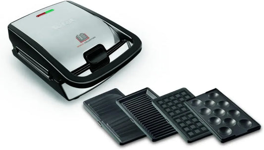 Tefal Lave-vaisselle, amovible, Appareils à sandwich et presses à panini, Plaques amovibles antiadhésives, 4 jeux de plaques