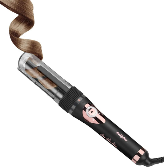 C1031E Noir & Rose gold, Boucles rapides et sans effort, pour BaByliss Boucleur automatique Curl Secret Lite, 5 réglages de température jusqu'à 210°