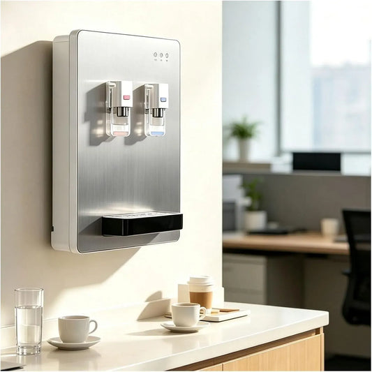Distributeur, 750 ml, grand réservoir, 2 zones de température, fonction chauffante, argenté