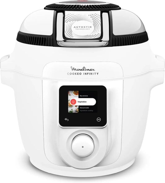 Moulinex Friteuse à air chaud, blanc, 19 modes de cuisson, 6 personnes