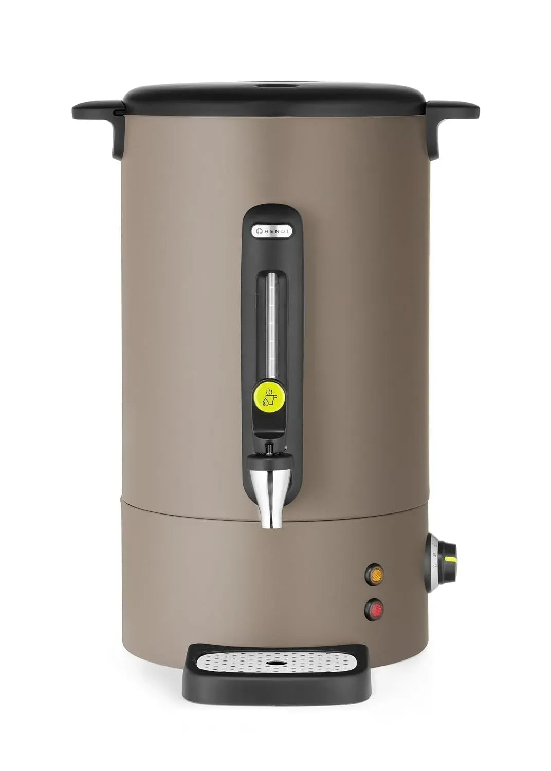 Bouilloire électrique, 16 L, 60 Hz, 1650 W, 230 V, HENDI 50/60Hz, acier inoxydable, Distributeur de boissons chaudes 16L UNIQ, 357x380x, 502mm